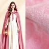 Hooded Velvet Cape Solid Color Long Cloak Halloween Cosplay Wizard Gothic Party Costume For Adults Kids
