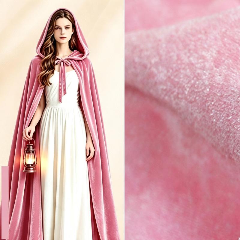 Hooded Velvet Cape Solid Color Long Cloak Halloween Cosplay Wizard Gothic Party Costume For Adults Kids