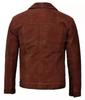 Brown Men Pure Soft Suede Handmade Leather Shirt Stylish Formal Casual Designer