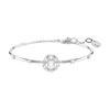 Constella's Design Is Inspired by Stars. Synthetic Cubic Zirconia Rhodium-plated Bracelet. Unisex Couple Style. White 5743523