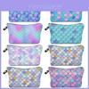Cross-border New Fish Scale Cosmetic Bag Wholesale European And American Style Embossed Mermaid Scale Makeup Bag