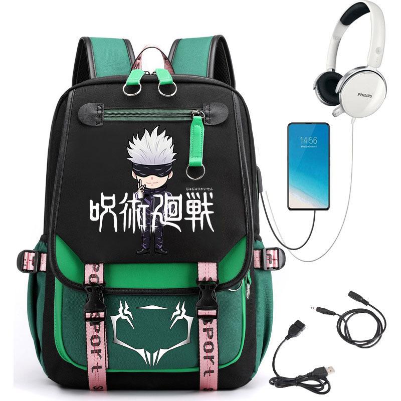 Popular Riman Peripheral Backpack Youth Student School Bag Usb Large Capacity Student Computer Bag