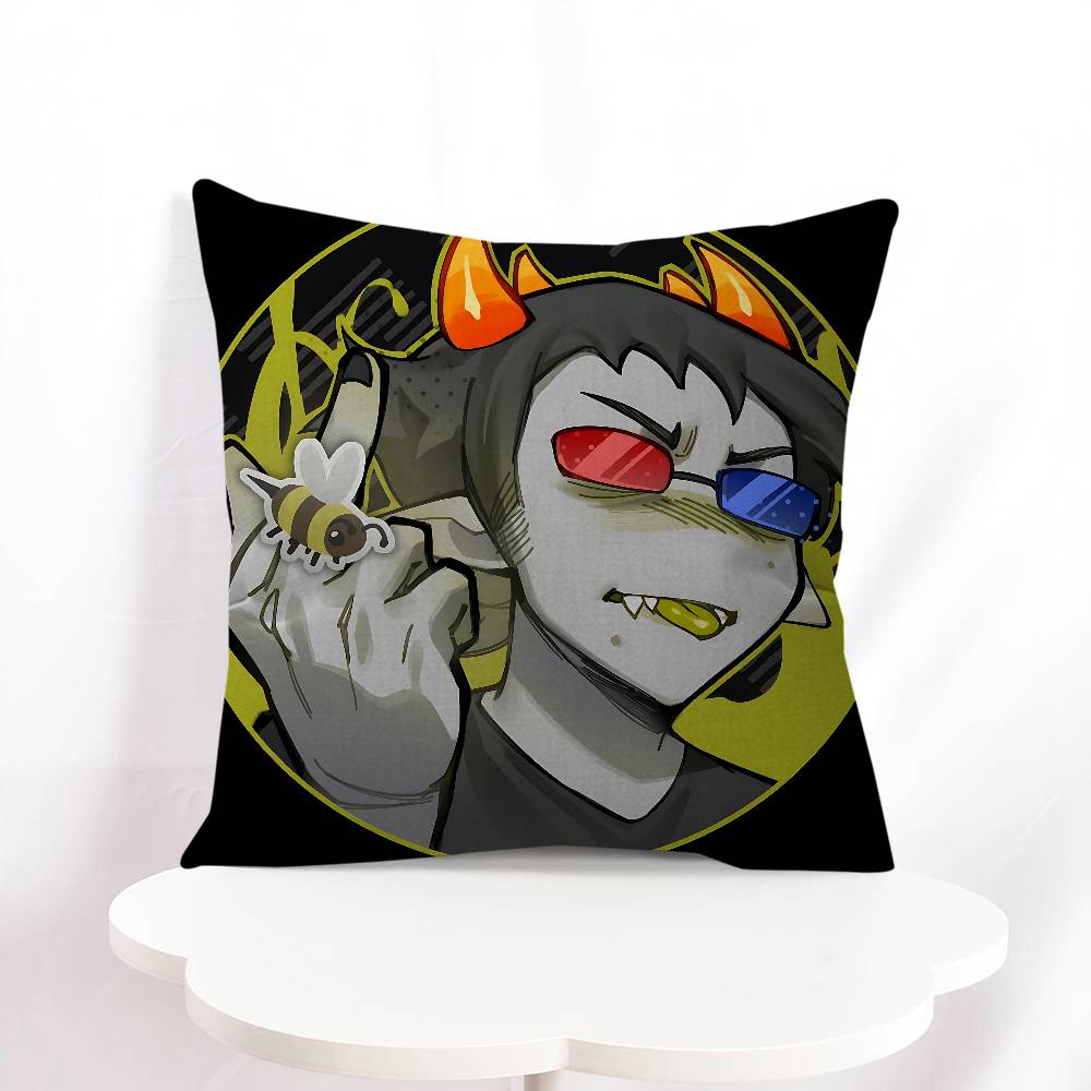 H-homestuck Мультяшная Офисная Подушка Наволочка Автомобильная Подушка Чехол 45X45СМ Поясничная Наволочка Диванная Наволочка 16x16Inch