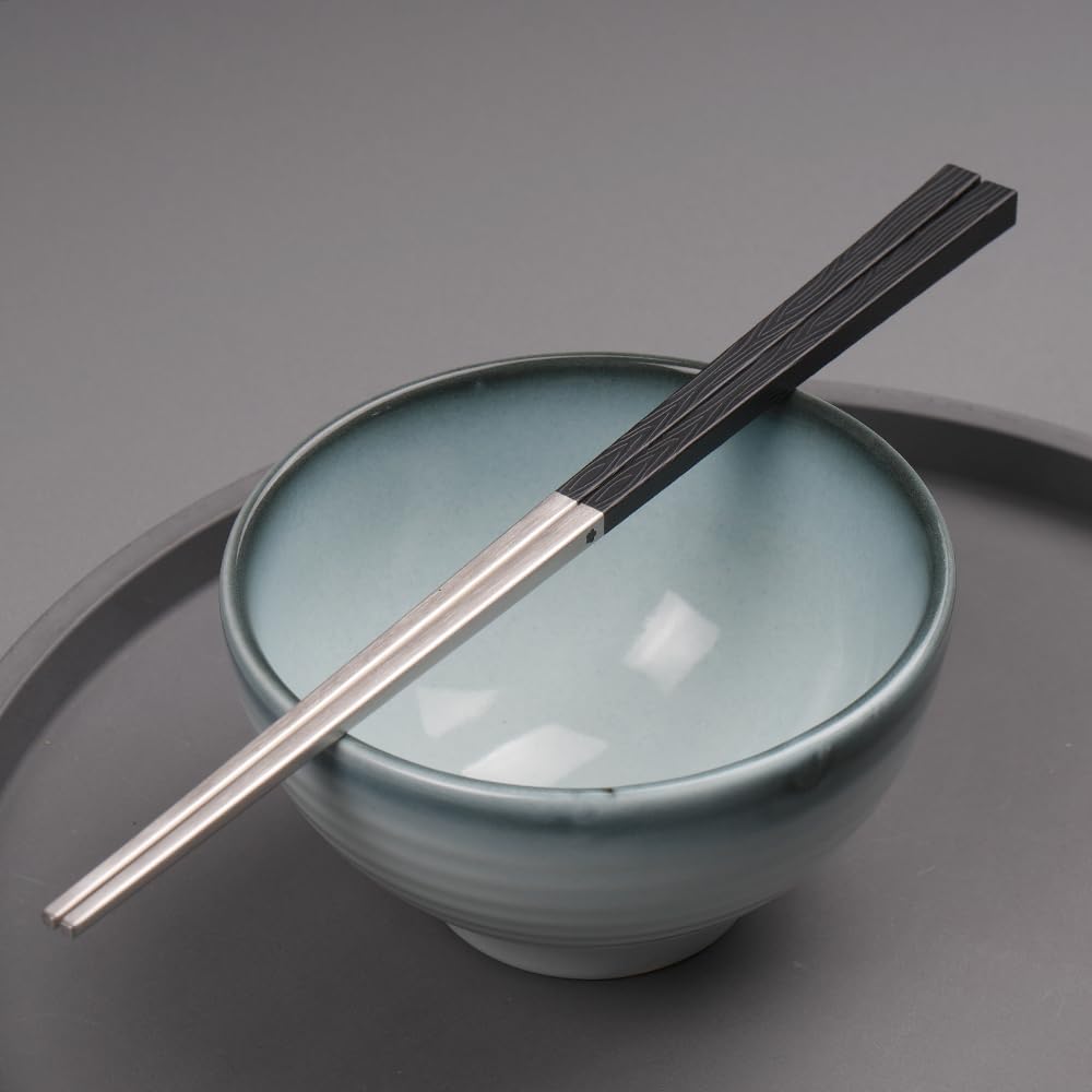LAYANA Hashiga Series 23cm SUS316 Square Stainless Steel Chopstick Set Luxury Gift Box Set of 6 Pairs Made in Taiwan Perfect for and Gifts