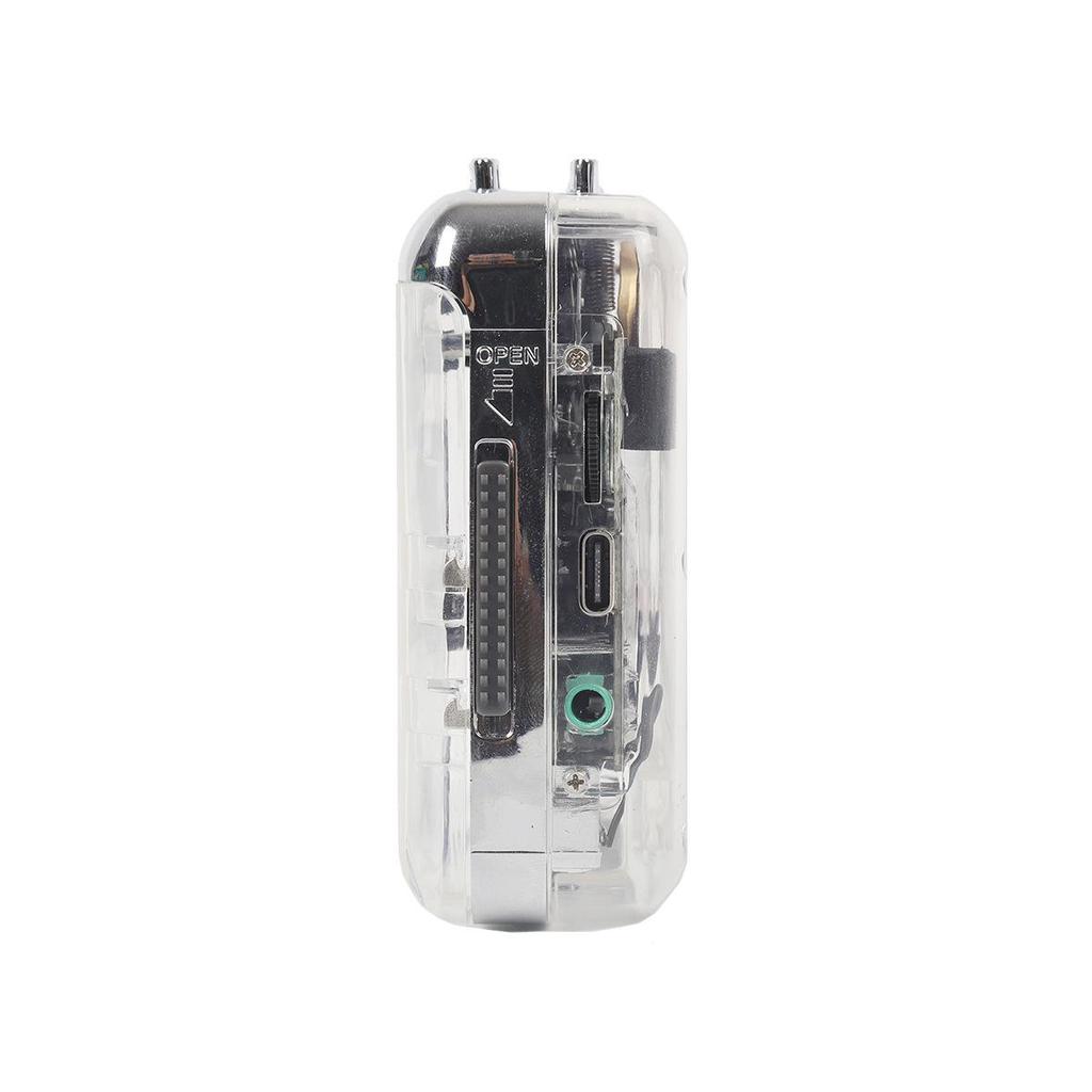 Transparent Classic Cassette To MP3 Player with Type-C Interface