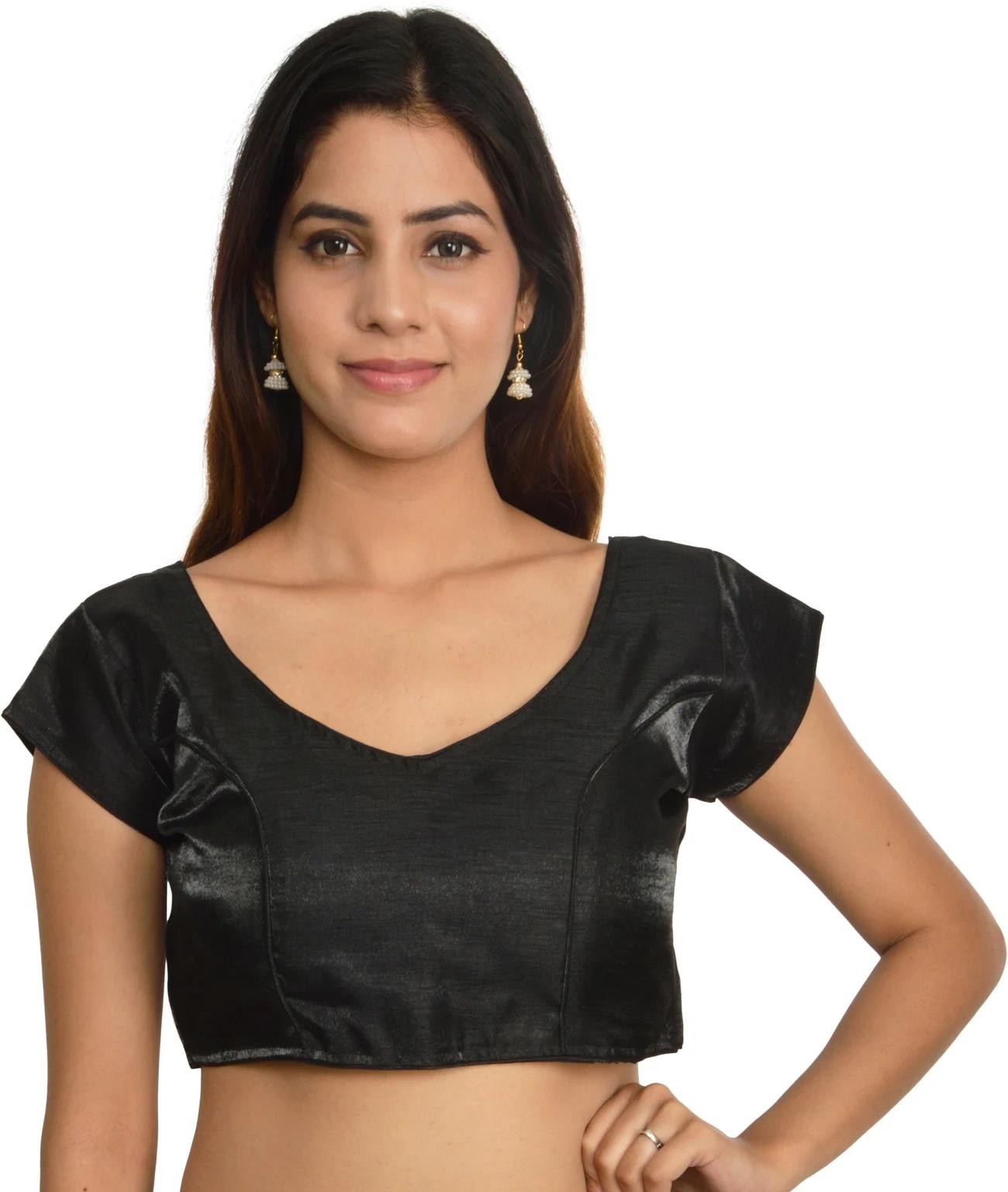 Pakistani Designer Readymade Blouse Indian Party Wear Bollywood Choli Dress чёрный