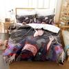 New Virtual Youtuber Tsukino Mito Bedding Set Cartoon Anime Three-piece Set Adult Kid Bedroom Duvet Cover Sets 3D Kawaii Girls
