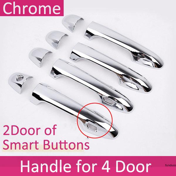 

Luxuriou Chrome Door Handle Cover for Toyota RAV4 RAV 4 Mk2 II XA40 2013~2018 Car External Protective Style Accessories Sticker 4Handle 2 Buttons