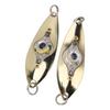2pcs Fish Eye LED Fishing Lures Lighted Fishing Spoons Underwater Bait Flasher Deep Drop Light for