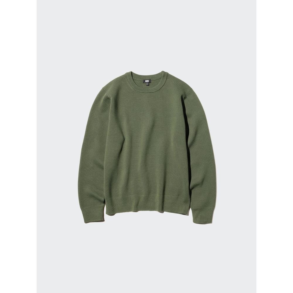 Uniqlo Japan Washable Milano Rib Crew Neck Sweater