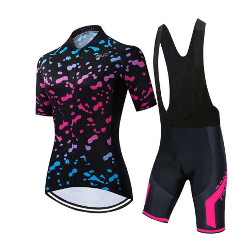 Womens Cycling Jersey Set Short Sleeve Quick Dry Performance Bike Apparel