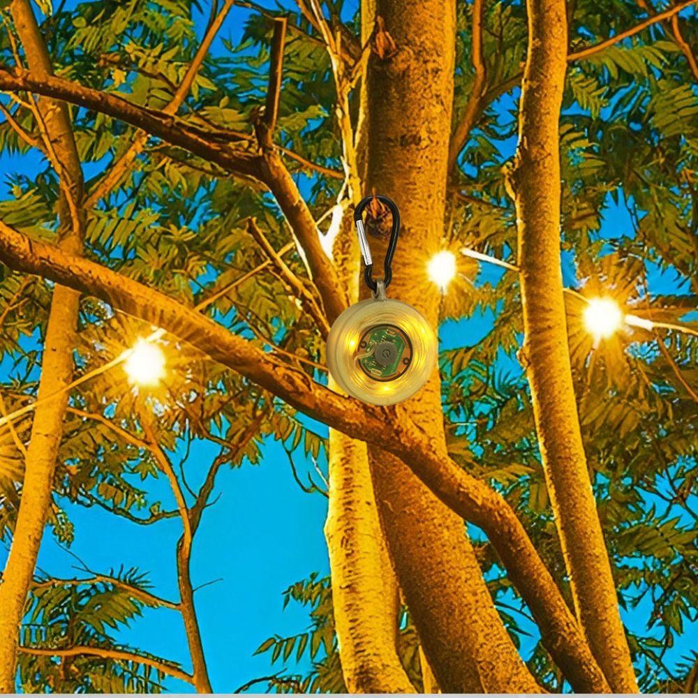 4 Modes Tent String Lights Ambient Light LED Camping String Lights Garden Backyard