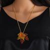 Maple Leaf Vintage Necklace Autumn And Winter All-match Leaf Pendant Accessories