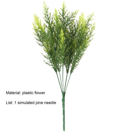 1 Branch??Artificial Plant?No Watering?Reusable?Plastic?Decorative Beautiful Faux Pine Needles?for Balcony?