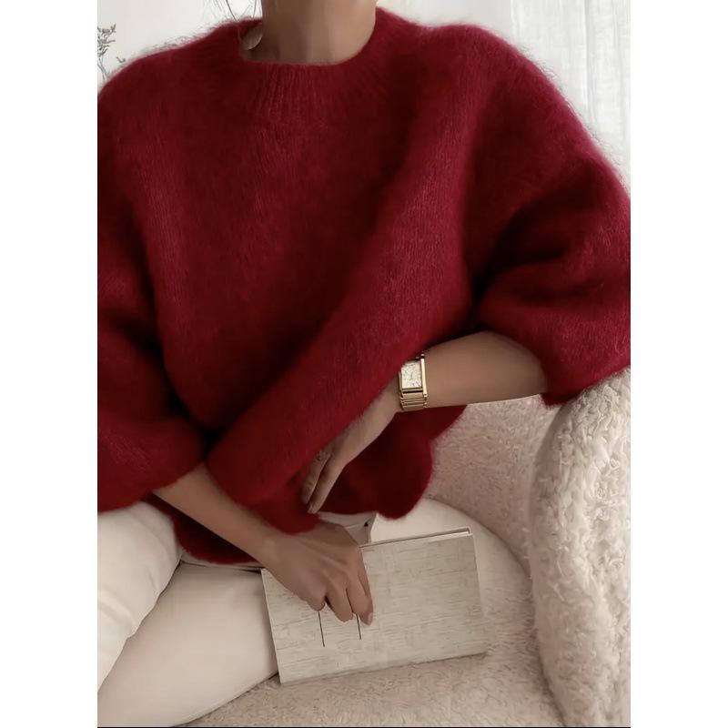 2026 Spring/Summer Women's Loose Fit Casual Plush Sweater - European & American Style
