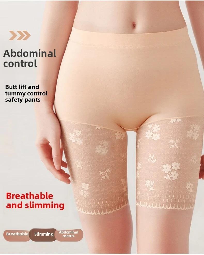 Plus Size Safety Shorts Summer High Waist Elastic Underskirts Short Panties Female Sexy Lace Anti Chafing Boxers Pants 140KG