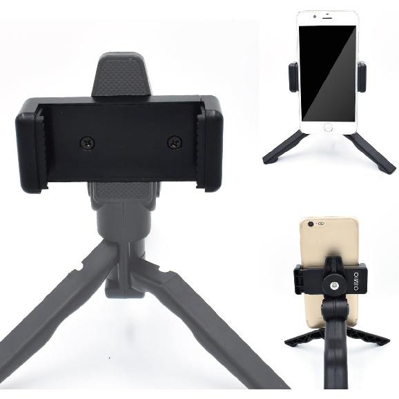 Universal Cell Phone Tripod Mount Adapter, OIMIO Phone Holder Clip Connector Head Used for Monopod Selfie Stick DSLR Travel Mini Flexible Tripod and