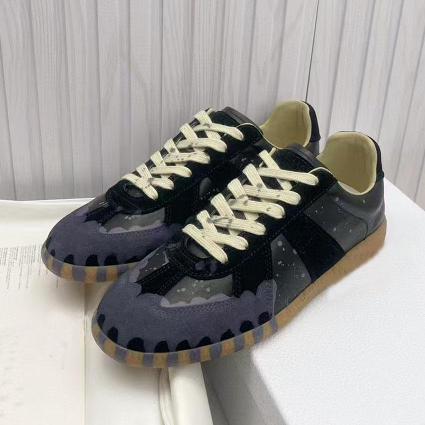 Sapatos Derby Casuais de Primavera Mulher Homem Patchwork de Couro Biqueira Redonda Tênis Sapatos de Cadarço de Primavera para Amantes Masculino 2025