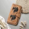 Gothic Owl Pattern Long Wallet Vintage PU Leather Card Holder Fashion Casual Forever Purse