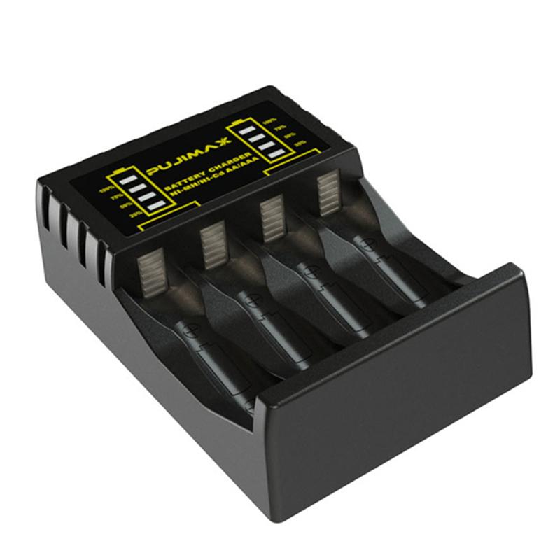 Hot Sales Aa Rechargeable Battery Charger Usb High-speed Charging Battery Adapter for Ni-mh Ni-cd Batteries Type-C чёрный