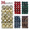 36PCS Tree Decor Set Xmas Tree Ornaments Holiday Party Supplies Christmas Tree Decorating