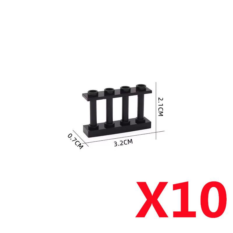 MOC DIY Accessori Parti Piastra Scena Città Blocchi da Costruzione Tronco d'Albero Recinzione Ringhiera Lampione Stradale Semaforo Base Giocattolo A037