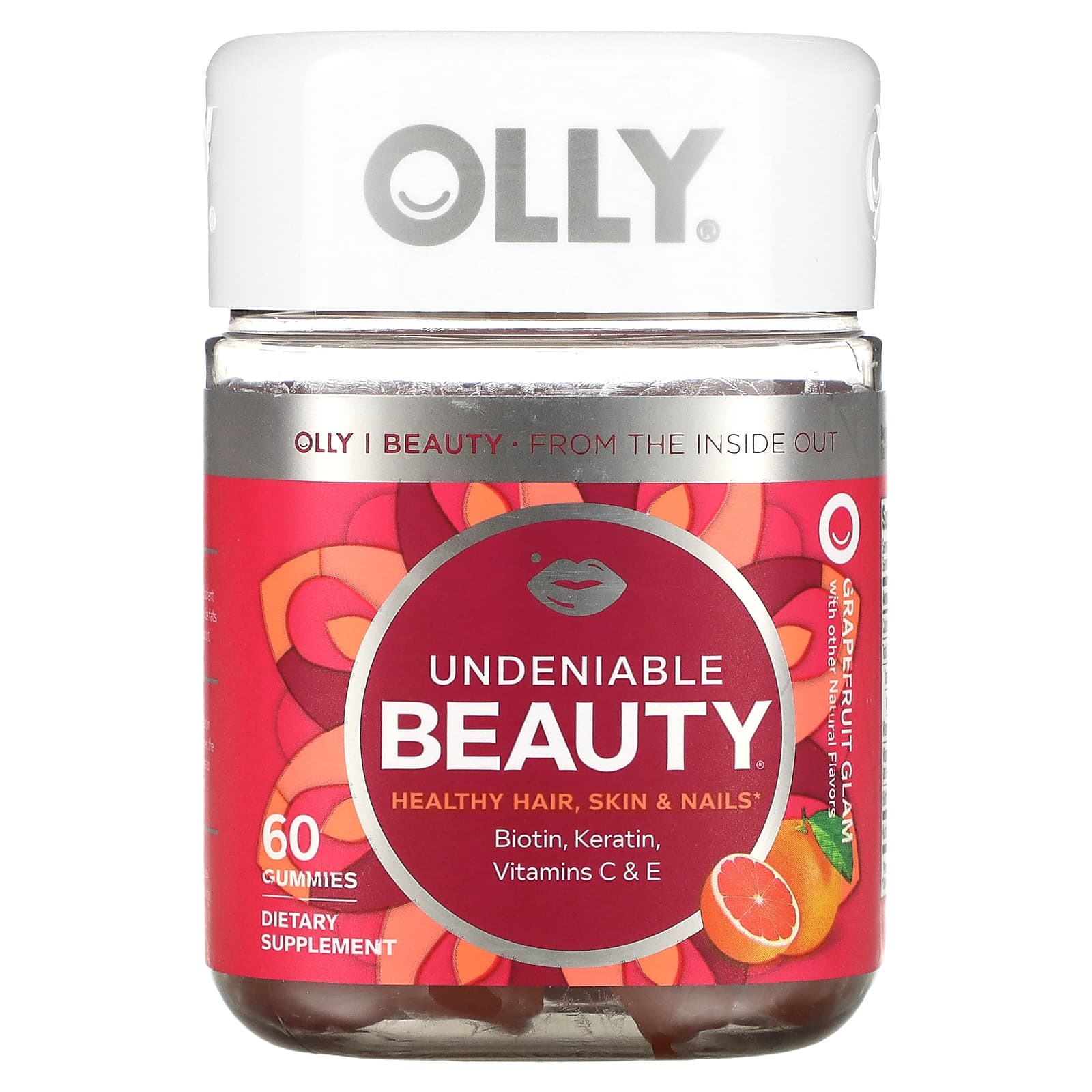 

OLLY, Undeniable Beauty, Grapefruit Glam, 60 гумок