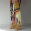 New Men's Casual Pants Hundred Men's Skull Pattern 3D Digital Printed Wide Leg Pants