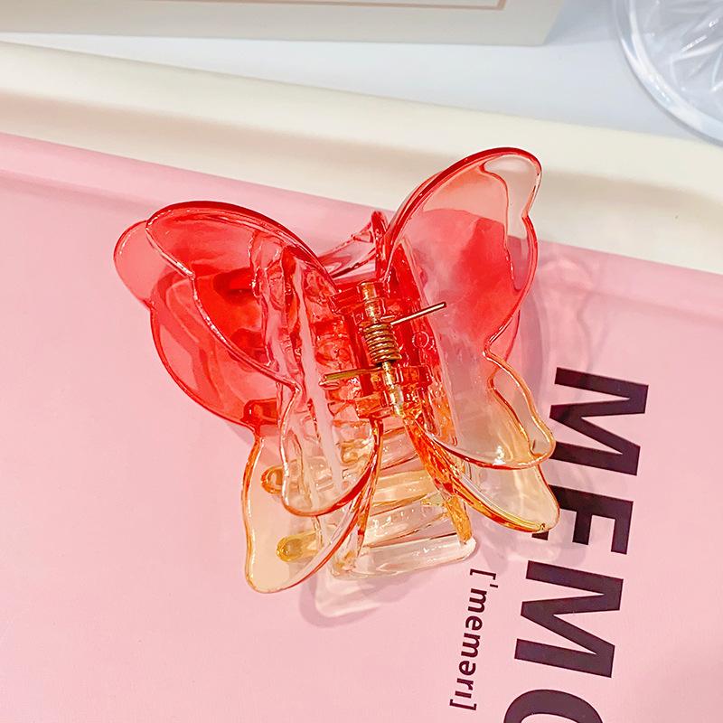 

Модные когти ярких цветов, милая заколка для волос в форме бабочки для женщин и девочек, элегантный зажим для хвоста, модная заколка для волос, аксессуары для волос