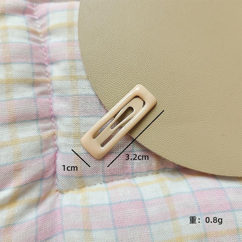 Mini-Quadrat-Klammer 3cm Süße BB-Klammer Bonbonfarbe Sommer Kinder abgebrochene Haare Macaronfarbe Seitenklammer Haarnadel Haarschmuck