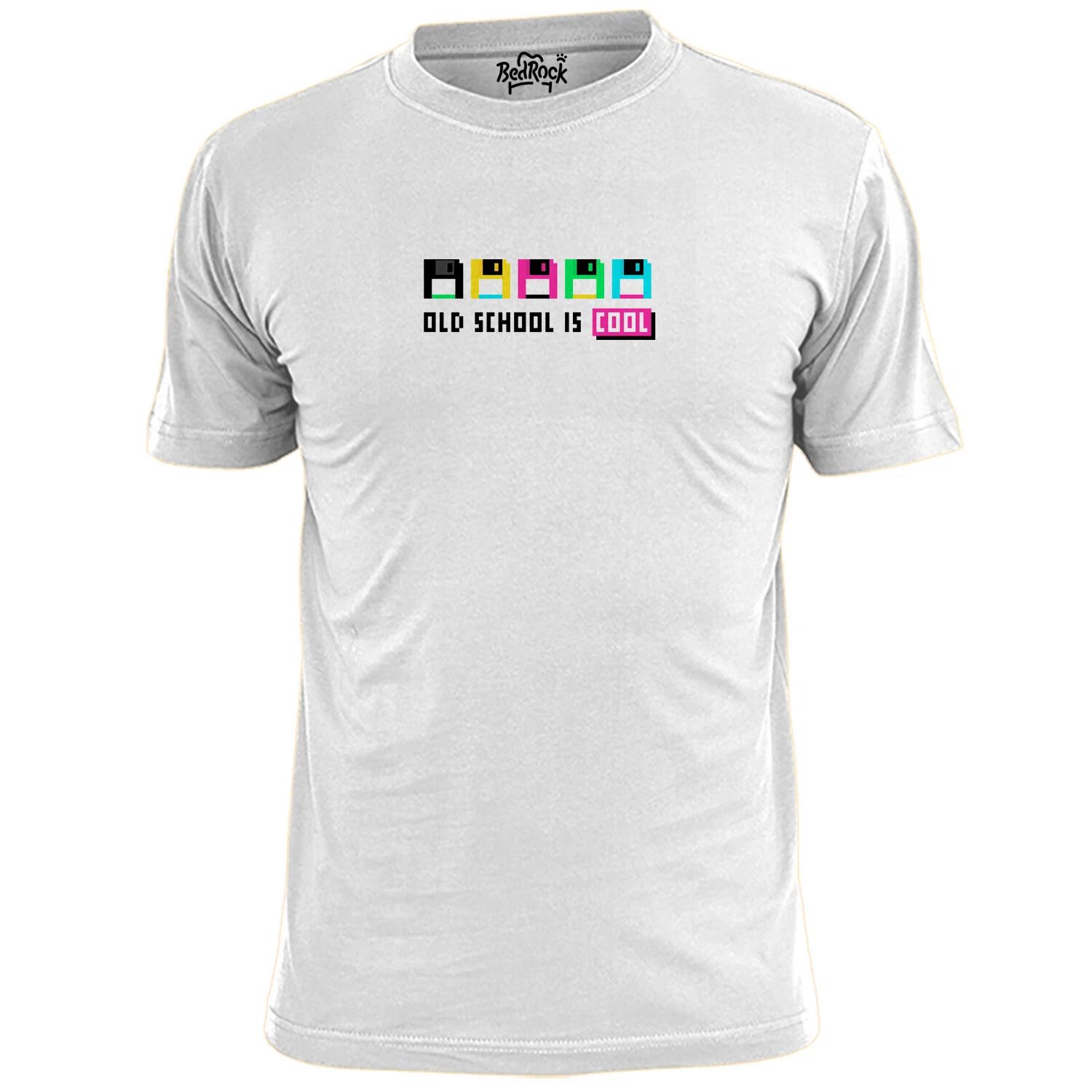 Mens Old School Is Cool Retro T shirt Vintage L