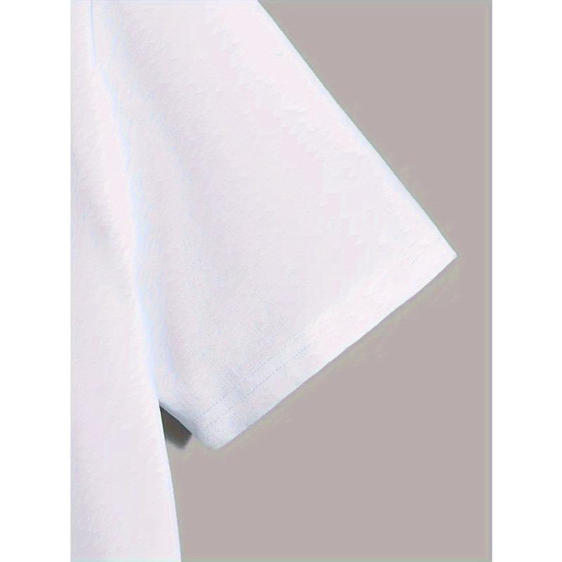Men's Casual Short Sleeve T-Shirt with Gothic Letter Print - Breathable ,Regular Fit Round Neck, Machine Washable, Summer & Year-Round Comfort