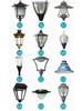 Rust-Proof 3m Courtyard Light Pole: Modern Landscape Street Light for Parks, Villas, Communities, and Households.