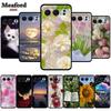 Flower Patterns Cover For Honor 500 Pro Silicone Soft TPU Phone Case Bunper Honor500 Pro MEP-AN00 Funda Back Anime Cats Lovely