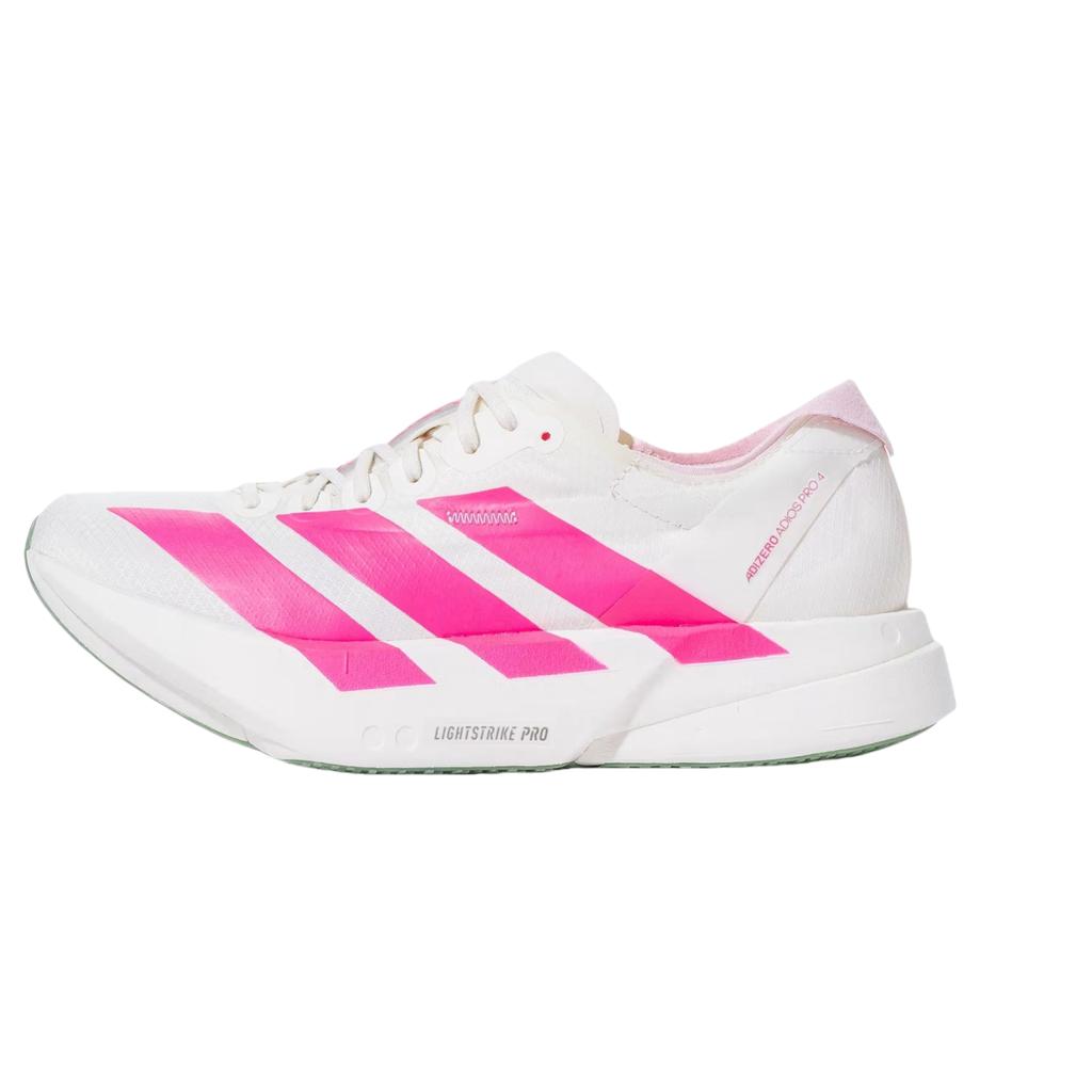 Adidas Adizero Adios Pro 4 Comfortable Low-Top Running Shoes Women Sneakers White Pink JS1833