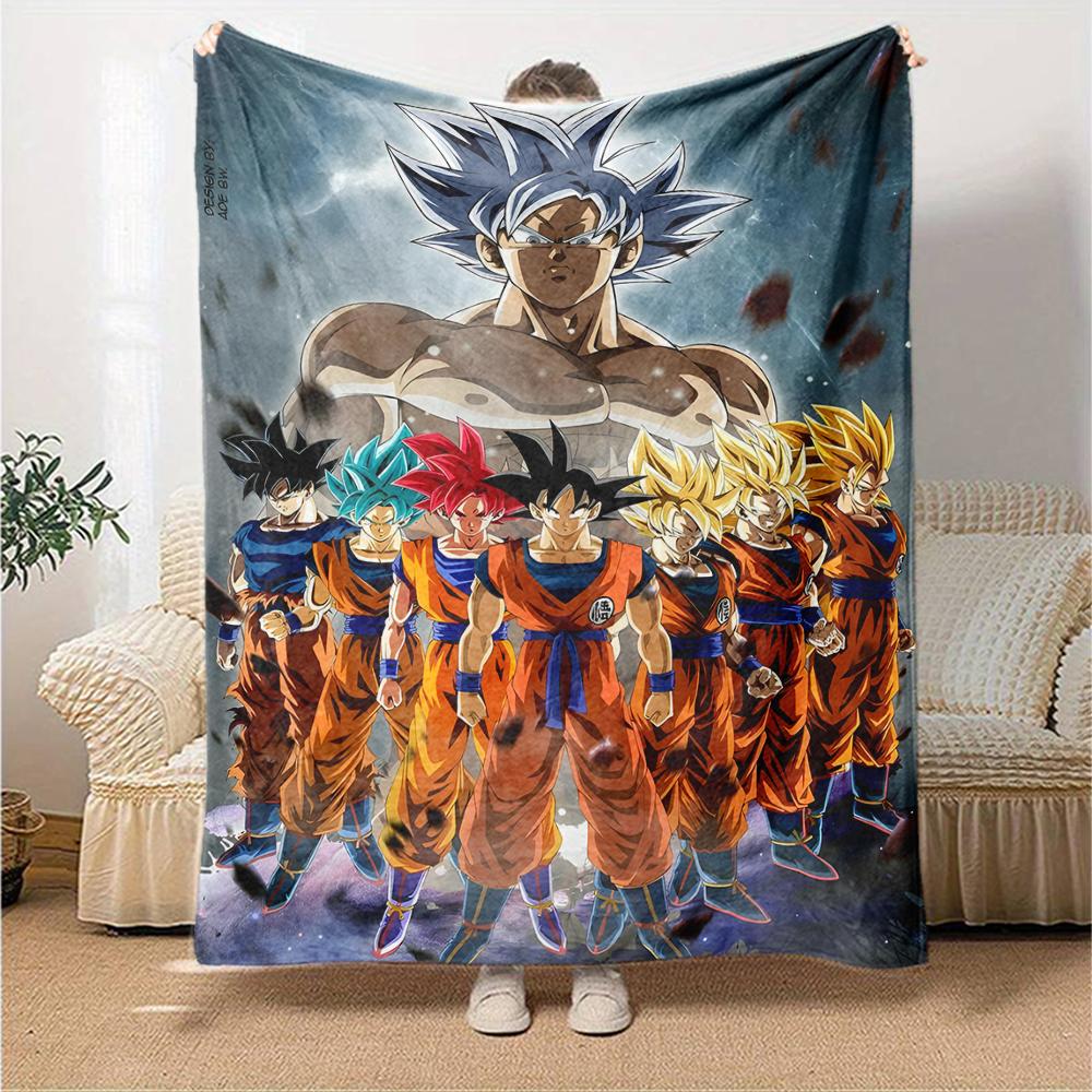 1pc Dragon Ball3 Blanket, Gift, for Men and Women, Soft Blanket, Good for Sofa Bed Couch Travel, Lightweight Flannel Blanket