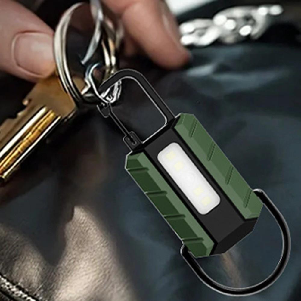 Dual Light Source Mini Keychain Light Waterproof Emergency Work Lights  Emergency Use