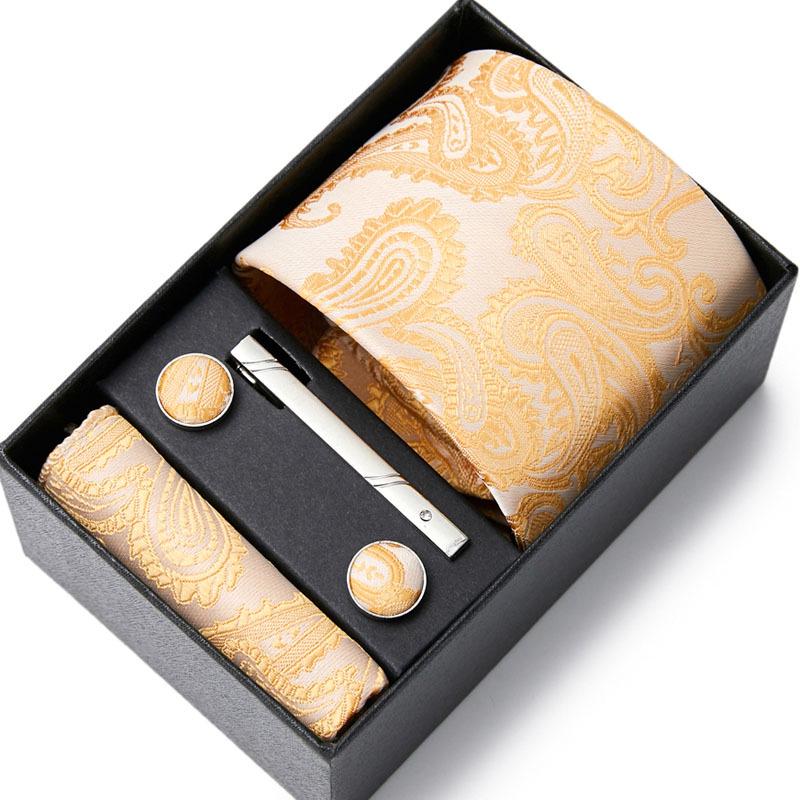 Men's Six-Piece Tie Set for Business and Weddings