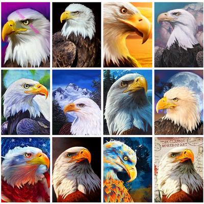 Diamond Art Painting Kits Eagle Diamond Embroidery Cross Stitch Animal Pictures Of Rhinestones Mosaic Craft Kit