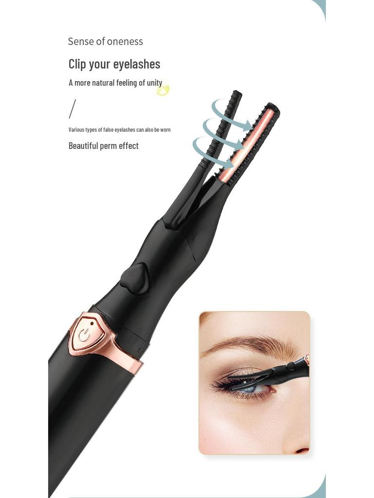 Rechargeable Electric Eyelash & Eyebrow Curler with Three-Speed Temperature Control