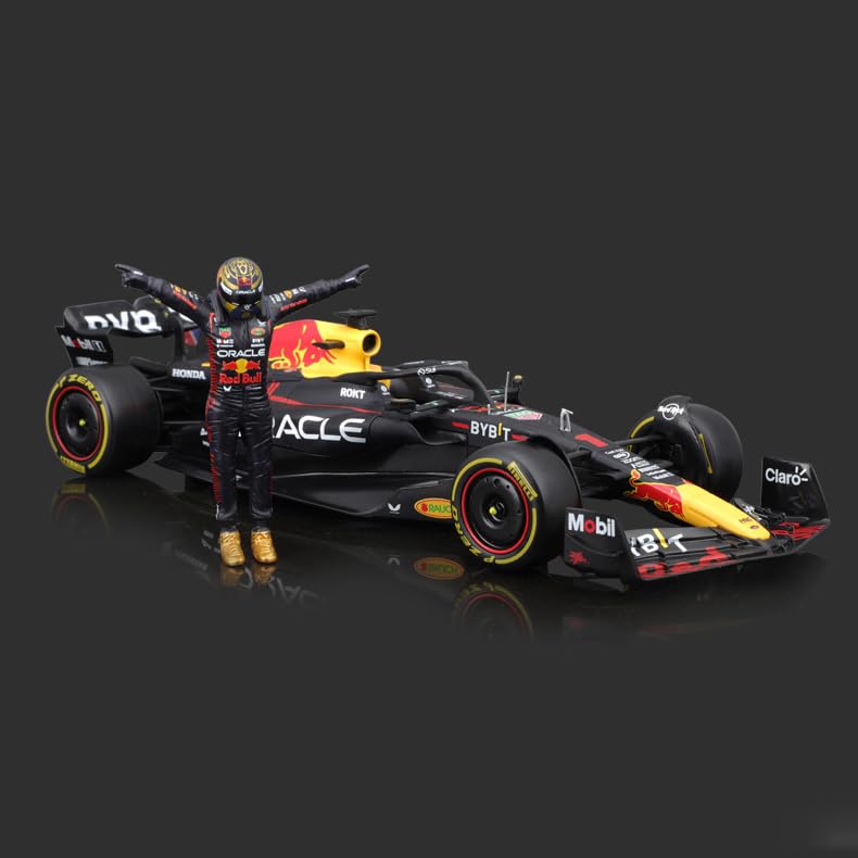 Bburago 1:24 RB19 2023 Model F1 Diecast Car, Bburago Mini Race Car, Zinc Alloy, Finished Product, #1 Max Verstappen