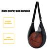 1pc Mesh Basketball Bag with Zipper Pocket & Drawstring Sling - Durable Oxford Fabric, Secure Storage for Sports Equipment