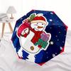 1pc Snowman Automatic Open/Close Umbrella, Portable Folding umbrella for Everyday Use yy250826034