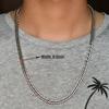 Basic Mens Stainless Steel Necklace Gold and Copper Color Chunky Link Cuban Curb Chain for Punk Hiphop Boy Choker Metal Jewelry