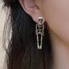 Skull Skeleton Earrings Hip Hop Imitation Human Bone Earrings Aesthetic Halloween Earrings  Gift