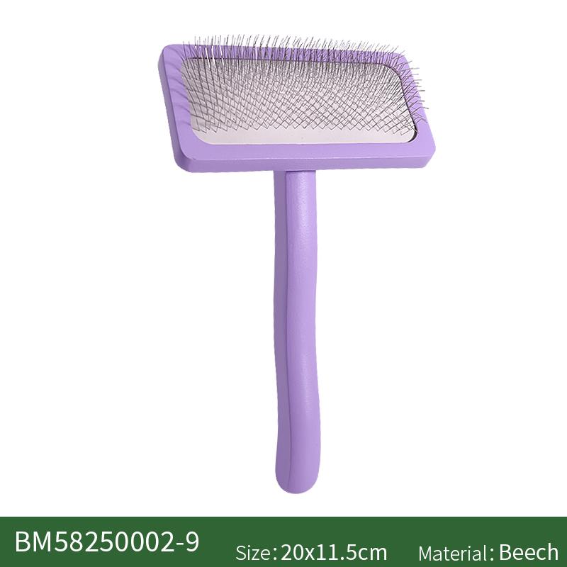 Pet Comb Wood  Massage Cute Hair Remover Cat Dog Brush for Grooming Bamboo Mini Rubber Custom Small Fine Needle