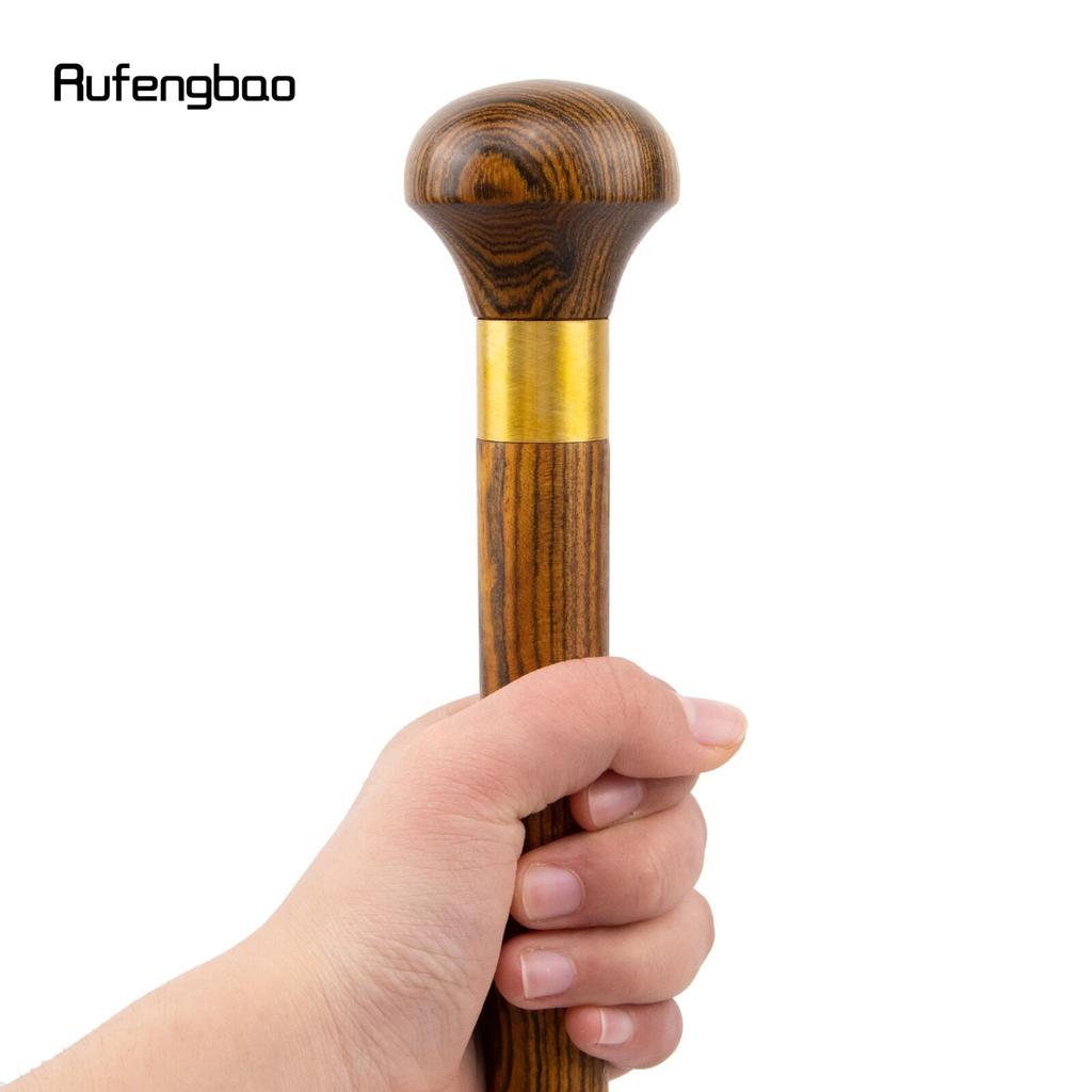 Gelber Sandelholz-Holz-Mode-Spazierstock Dekorativer Cosplay-Party-Holz-Spazierstock Halloween-Keule Zauberstab Crosier 87cm