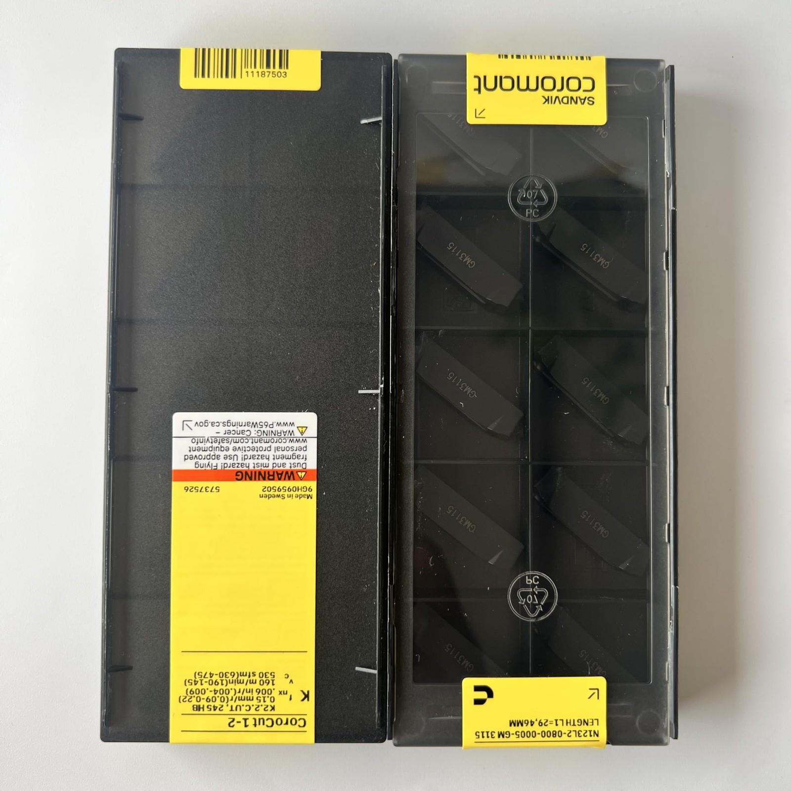 

SANDVIK / N123L2-0800-0005-GM 3115 / Original Swedish hard alloy blade 10 Pcs