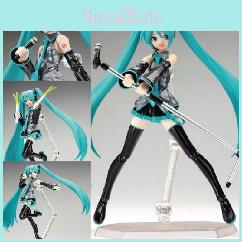 Figura Azionabile Figma di Hatsune Miku (Vocaloid Anime) da 15 cm Per Bambini In Scatola**