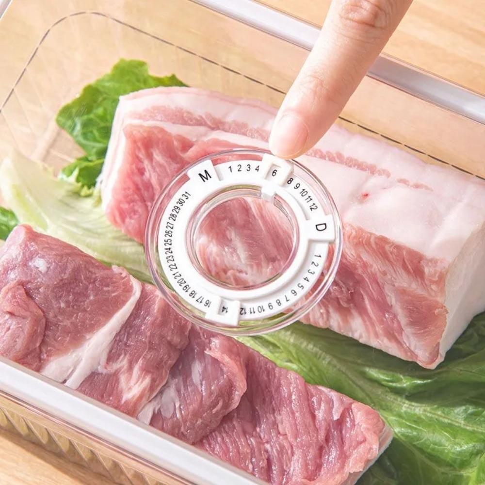 Portable Timeable Refrigerator Storage Box Vegetable Fruit Baskets  Kitchen Supplies